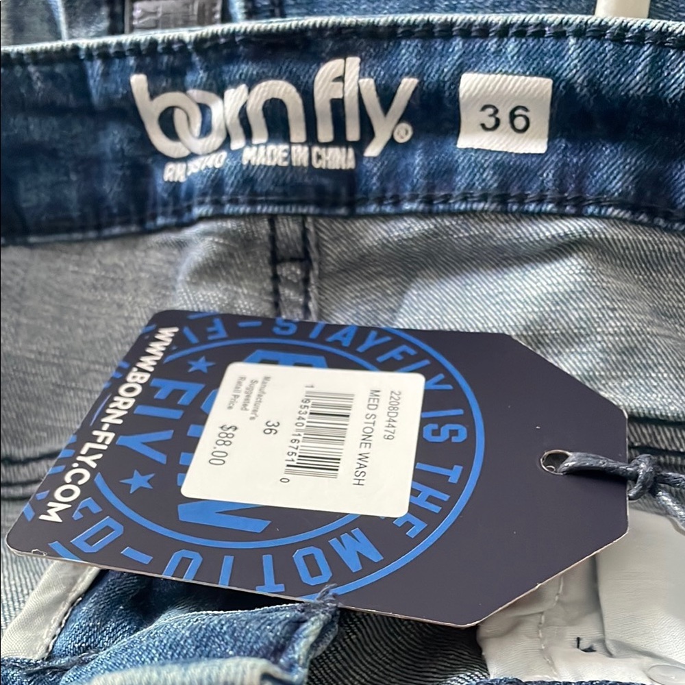 Born Fly Blue Denim Jeans